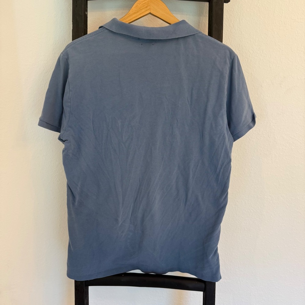 Polo Ralph Lauren Custom Slim Fit Blue Polo Shirt Mens - Picture 3 of 5